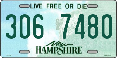 NH license plate 3067480