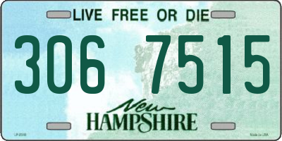 NH license plate 3067515