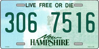 NH license plate 3067516