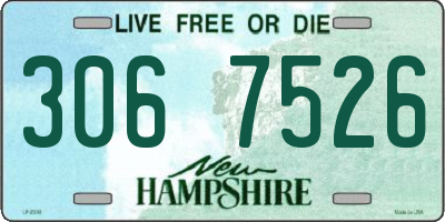 NH license plate 3067526