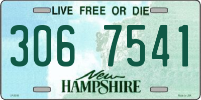 NH license plate 3067541