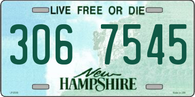 NH license plate 3067545