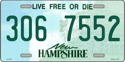 NH license plate 3067552