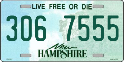 NH license plate 3067555
