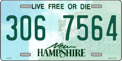 NH license plate 3067564