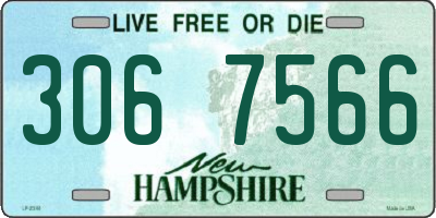 NH license plate 3067566