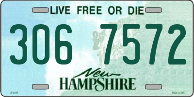 NH license plate 3067572