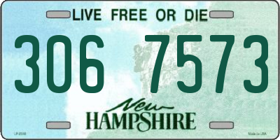 NH license plate 3067573