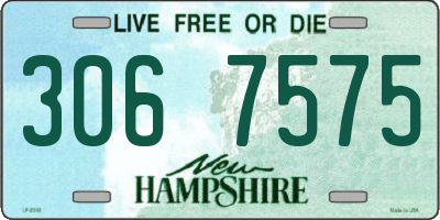 NH license plate 3067575