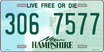NH license plate 3067577