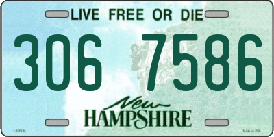 NH license plate 3067586