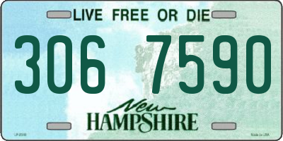 NH license plate 3067590