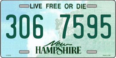 NH license plate 3067595