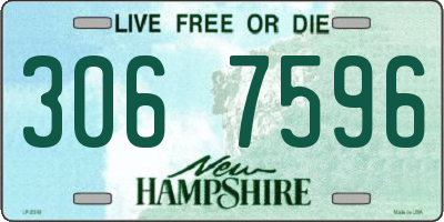 NH license plate 3067596