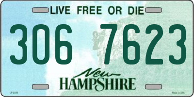 NH license plate 3067623