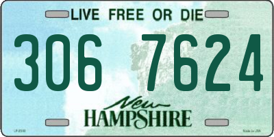 NH license plate 3067624