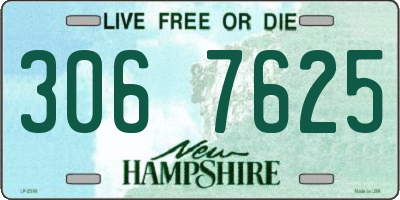 NH license plate 3067625