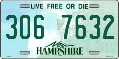 NH license plate 3067632