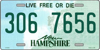 NH license plate 3067656
