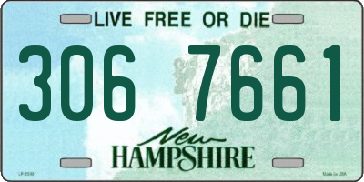 NH license plate 3067661