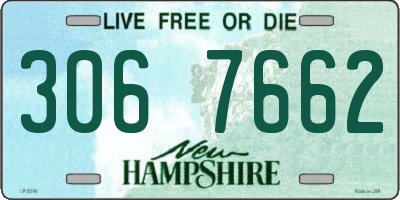 NH license plate 3067662