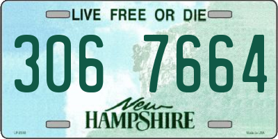 NH license plate 3067664