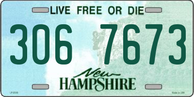 NH license plate 3067673