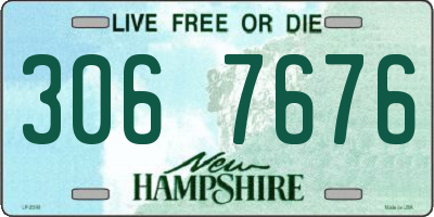 NH license plate 3067676