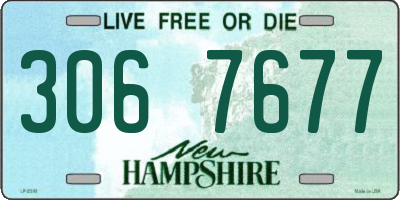 NH license plate 3067677