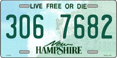 NH license plate 3067682