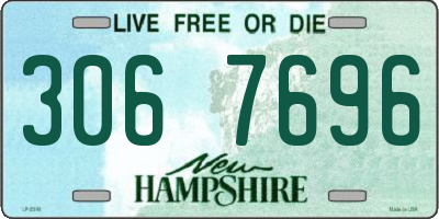 NH license plate 3067696