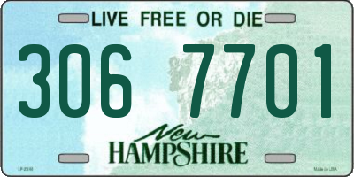 NH license plate 3067701