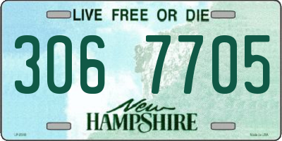 NH license plate 3067705