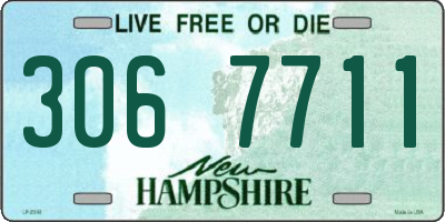 NH license plate 3067711