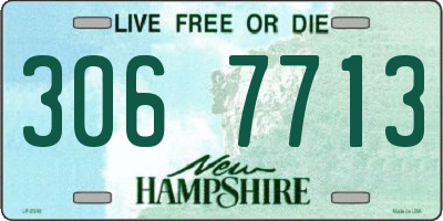 NH license plate 3067713