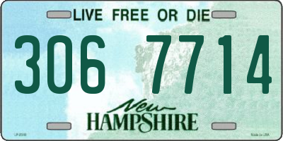 NH license plate 3067714