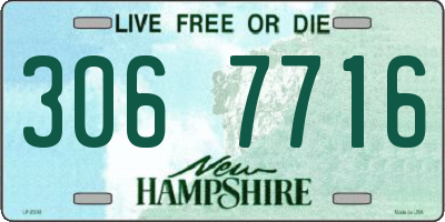 NH license plate 3067716