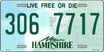 NH license plate 3067717