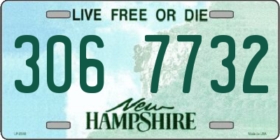NH license plate 3067732