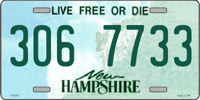 NH license plate 3067733