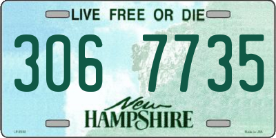 NH license plate 3067735