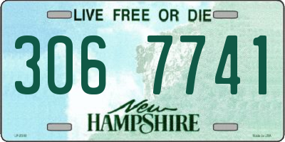 NH license plate 3067741