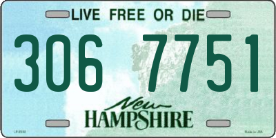 NH license plate 3067751