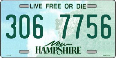 NH license plate 3067756