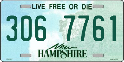 NH license plate 3067761
