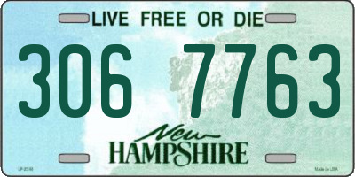 NH license plate 3067763