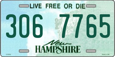 NH license plate 3067765