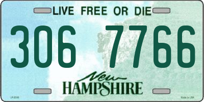 NH license plate 3067766
