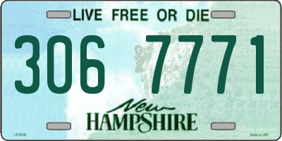 NH license plate 3067771