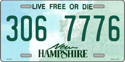 NH license plate 3067776